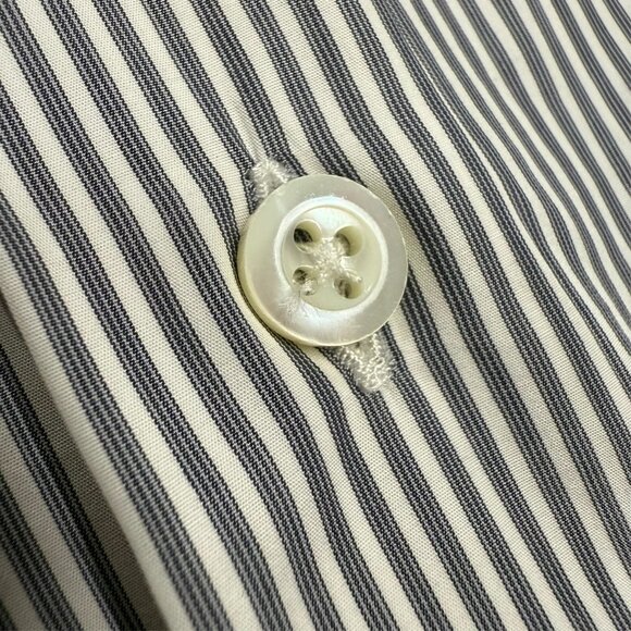 Samuelsohn Thomas Mason Dress Shirt French Cuffs Italy Striped 17 1/2 XL - Picture 5 of 12
